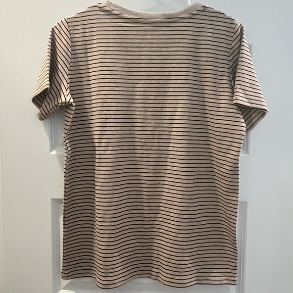 august cloth tan and black stripe tee - Picture 5 of 5